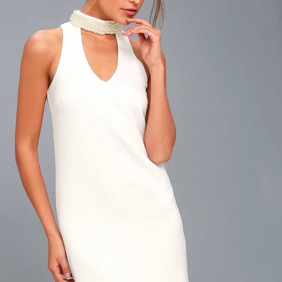 Lulu’s Hugs and Kisses White Pearl Swing Dress - Picture 8 of 8